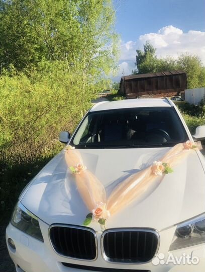 Украшение для авто свадебное