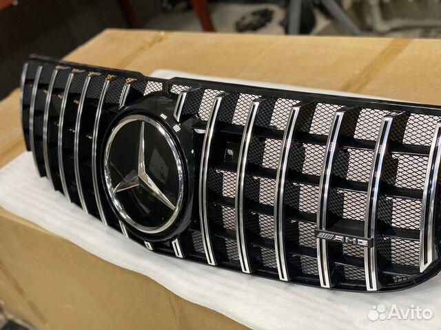 Решетка радиатора с сеткой GT gls 166 хром