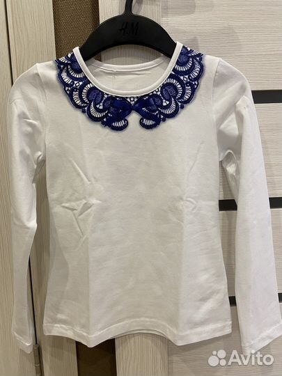 Блузки школьные лонгслив