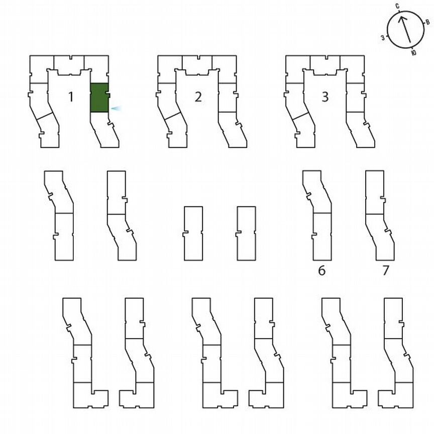 1-к. квартира, 40,3 м², 3/3 эт.