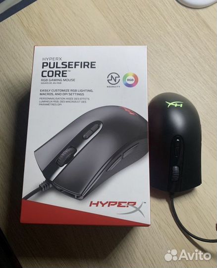Мышь проводная hyperx pulsefire core