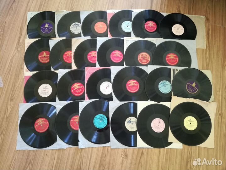 Патефонные пластиноки на 78об 1930-50 годов