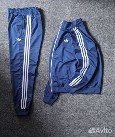 Спортивный костюм Adidas Indigo white батал