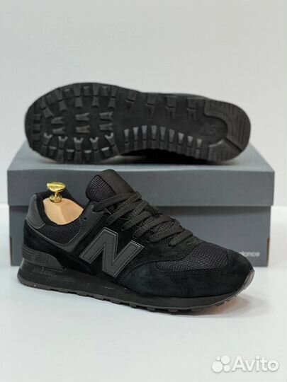 Кроссовки мужские new balance 574 чёрные