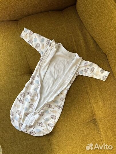 Спальный мешок для малыша mjolk ежики 3-6кг