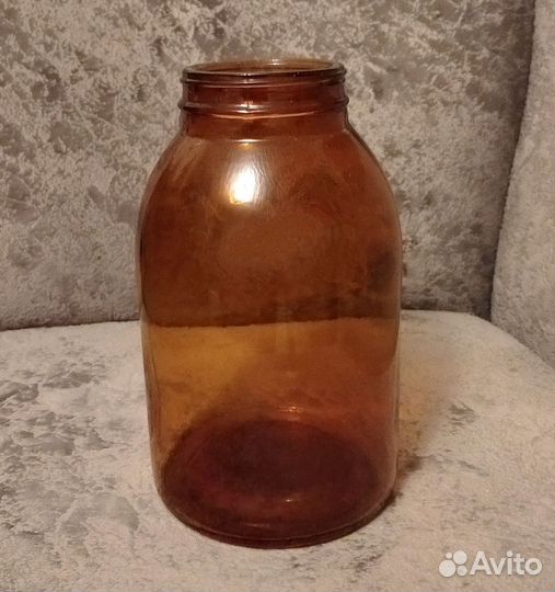 Банка ваза СССР аптечное толстое стекло 2 литра