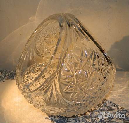Хрустальная ваза, конфетница