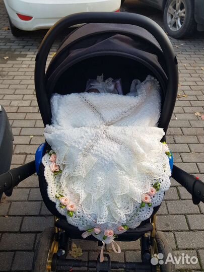 Коляска 3 в 1 эко кожа