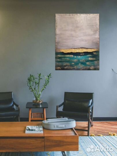 Абстрактная картина на холсте