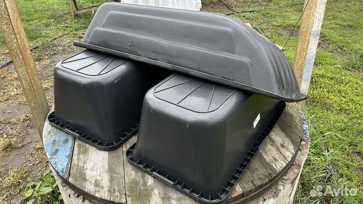 Таз строительный и сани-волокуши