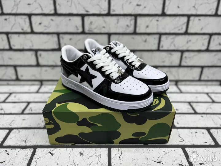 Кроссовки Bape Sta Air Force 1 Black White (36-45)