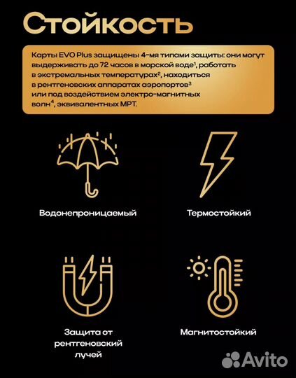 Карта памяти Samsung EVO plus 128 Гб с адаптером