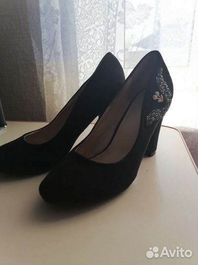 Туфли замшевые 39