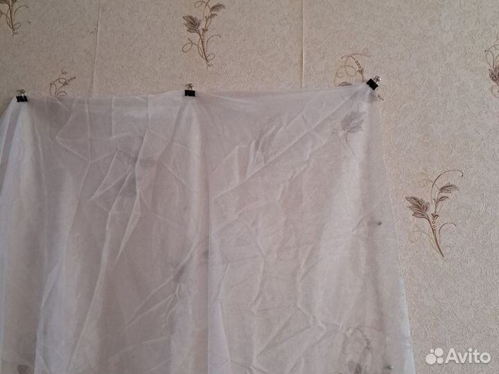 Голубой тюль Белый тюль Шторы из тюля