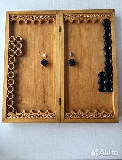 Нарды ручной работы, резные
