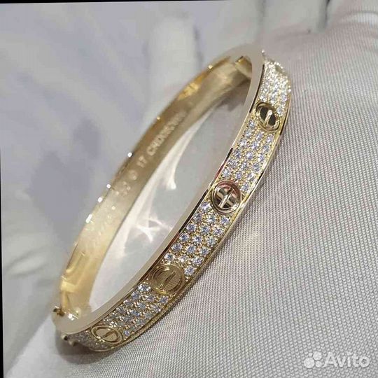 Браслет Cartier золото, бриллианты 1,88 ct