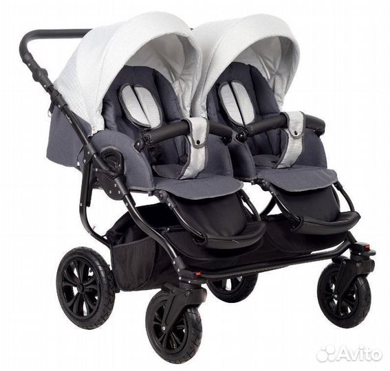 Коляска для двойни 2 в 1 Indigo Charlotte Sity Duo