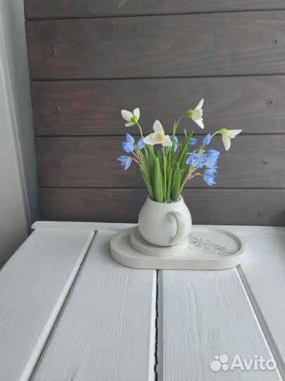 Подснежники и пролески ручной работы,цветы подарок