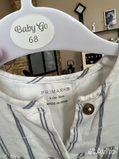Рубашка primark 80