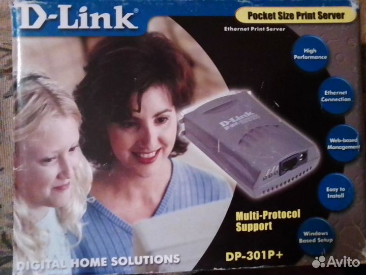 Принт-сервер D-Link DP-301P+