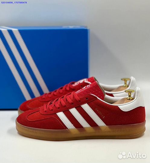 Кроссовки Adidas Gazelle Red (Арт.59799)