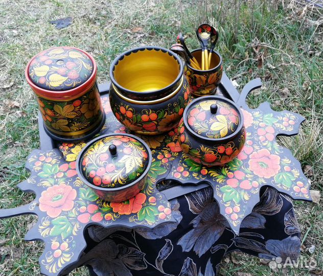 Посуда хохлома