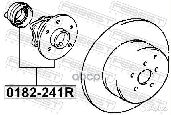 Ступица колеса зад прав/лев 0182241R Febest