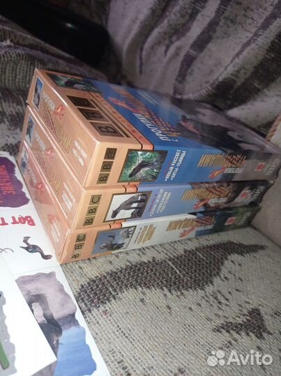 Видеокассеты Прогулки с животными BBC 3 части