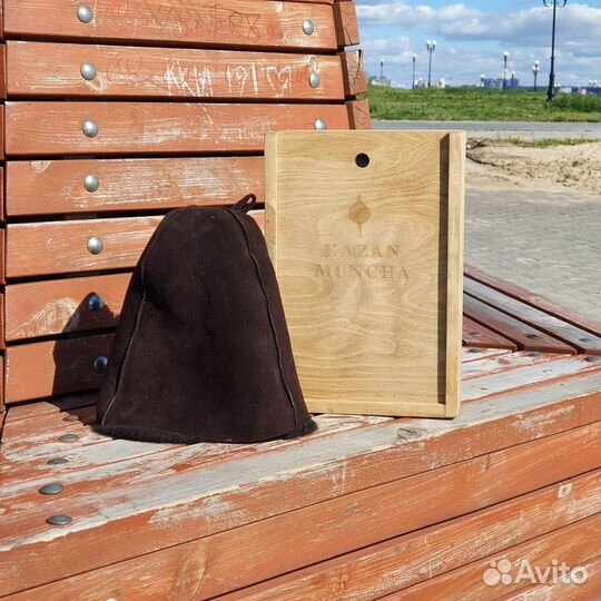 Банная шапка из натуральной овчины, меховая шапка