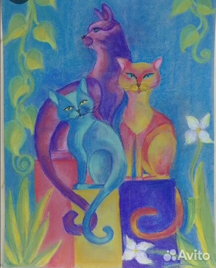 Картина пастелью 