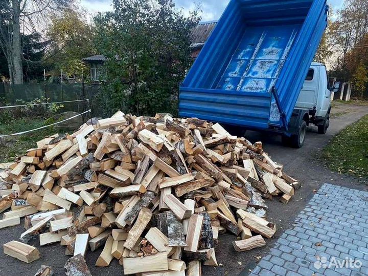 Дрова березовые. Колотые