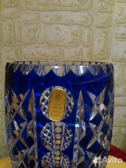 Ваза для цветов гдр Есht Вlеiкristаll