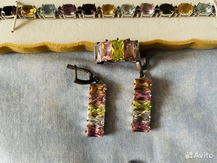 Колье, серьги, браслет