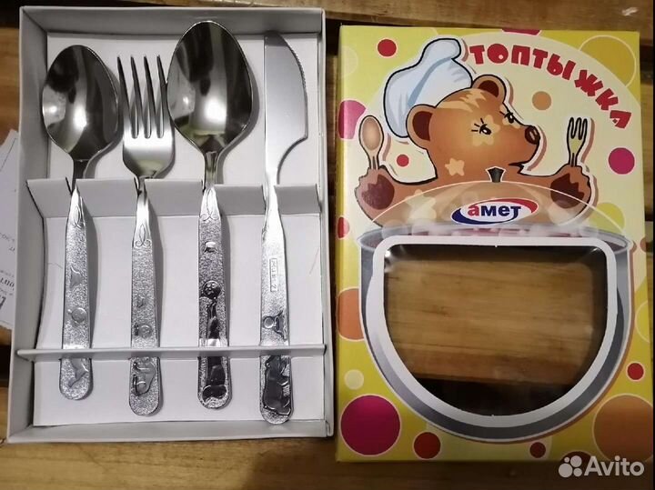 Наборы детской посуды, приборы