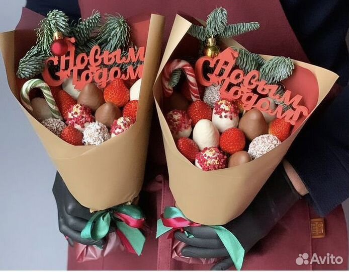 Букеты из клубники