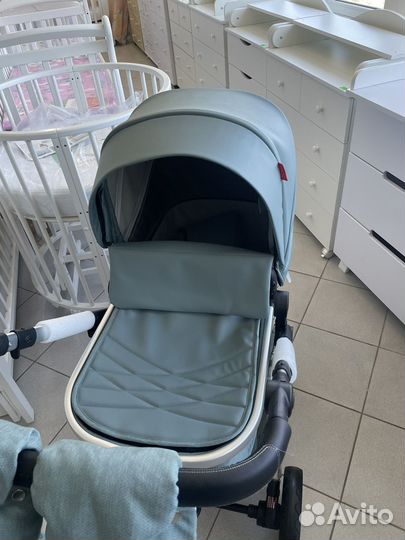 Коляска трансформер aimile эко кожа+ мешок