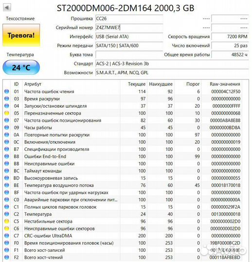 Жесткий диск 2тб