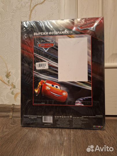 Постельное бельё 1,5 сп Тачки (новое)