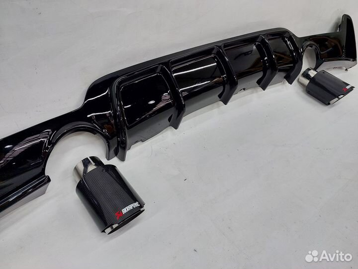 Bmw f32 f36 диффузор performance +насадки карбон