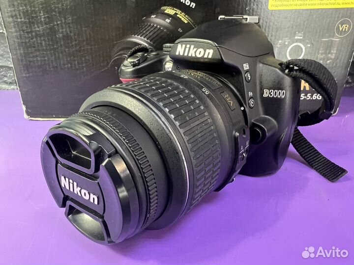 Зеркальный фотоаппарат nikon d3000(комплект)