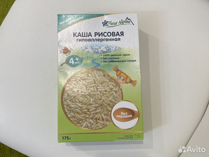 Каша fleur alpine рисовая безмолочная