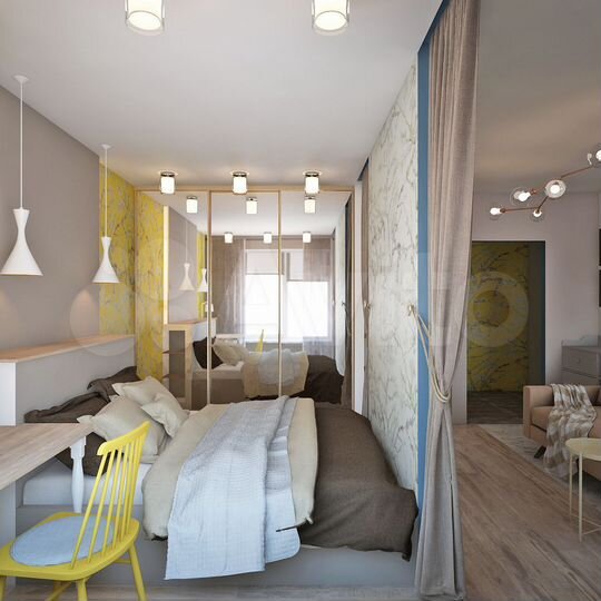 1-к. квартира, 35 м², 1/4 эт.