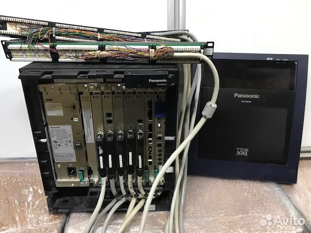 Мини атс Panasonic KX-TDE 100 + телефоны