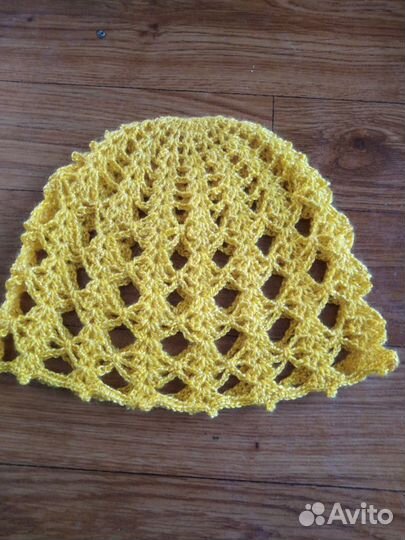 Летние ажурные шапочки