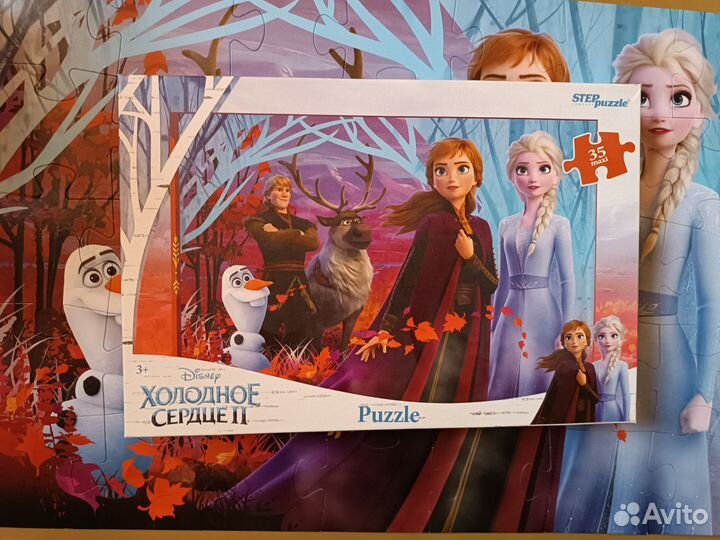 Пазл холодное сердце большой