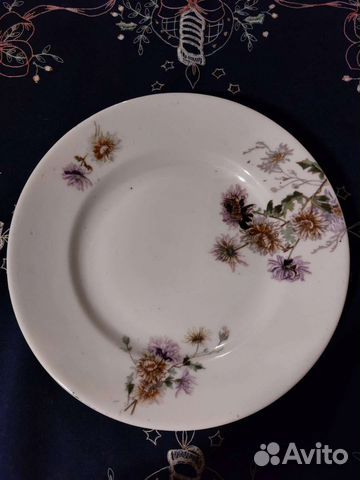 Тарелка мелкая старинная СССР (20-40гг.)