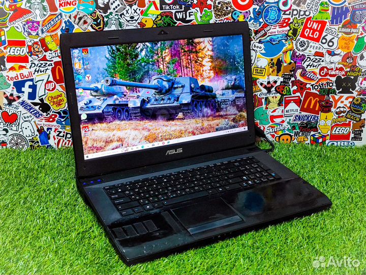 Мощный игровой ноутбук asus ROG i7/12Gb/5870/SSD