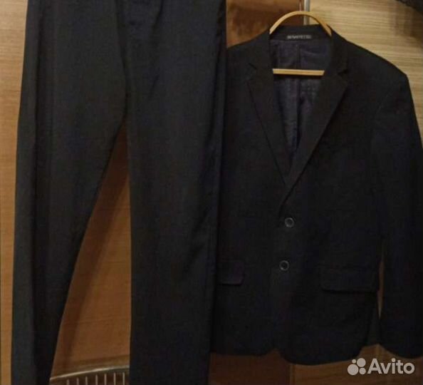 Костюм школьный синий 164