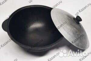 Казан чугунный на 4 литра с крышкой Наманган