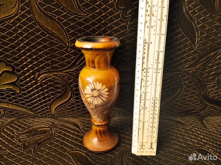 Ваза деревянная расписная СССР